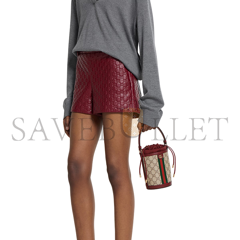 GUCCI OPHIDIA MINI BUCKET BAG ‎838462 (11.5*23*8cm)
